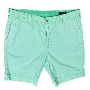 Polo Ralph Lauren Shorts Men’s Golf Light/ Green Flat Front Pockets Sz 35x9